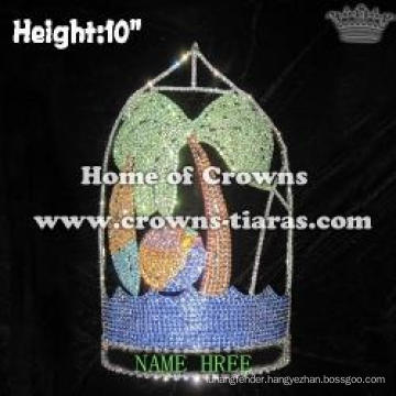 10in Height Custom Summer Crowns With Surfboard